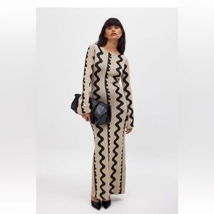jacquard knitted maxi dress Na-kd
